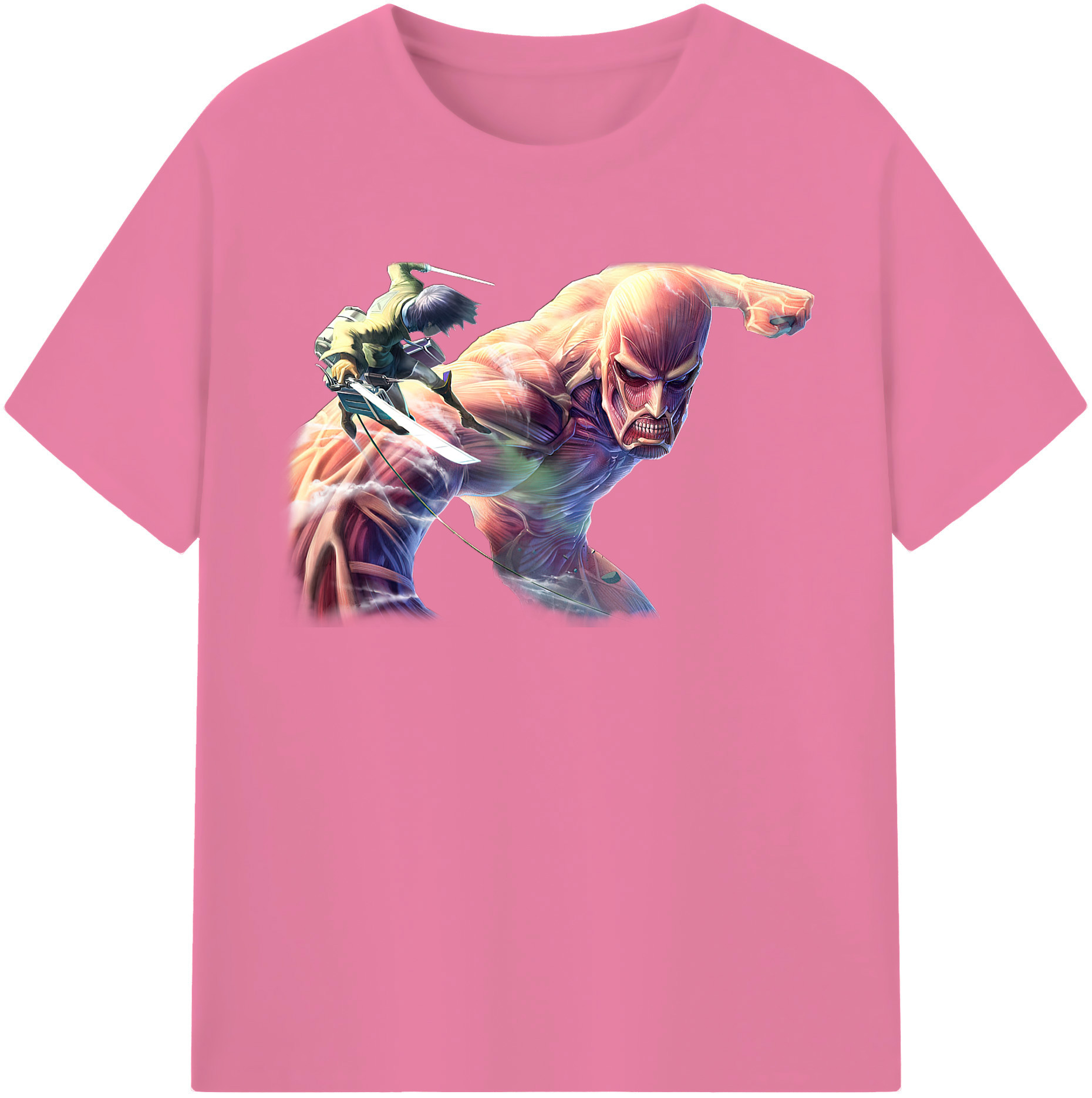 （画像用） 進撃の巨人 Attack on Titan 綿100％半袖Tシャツ（フロントプリント）